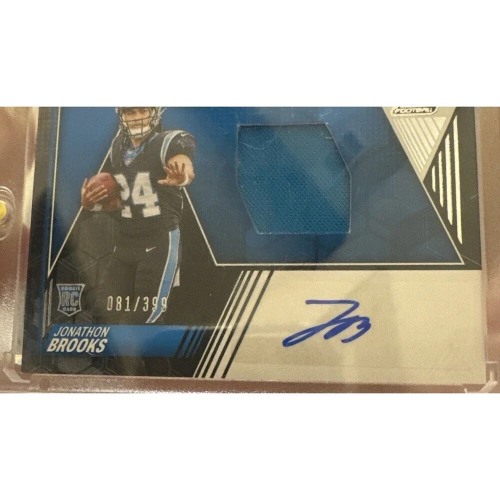 2024 Panini Zenith Jonathon Brooks Rookie Patch Auto Rookie RC /399 Panthers RPA